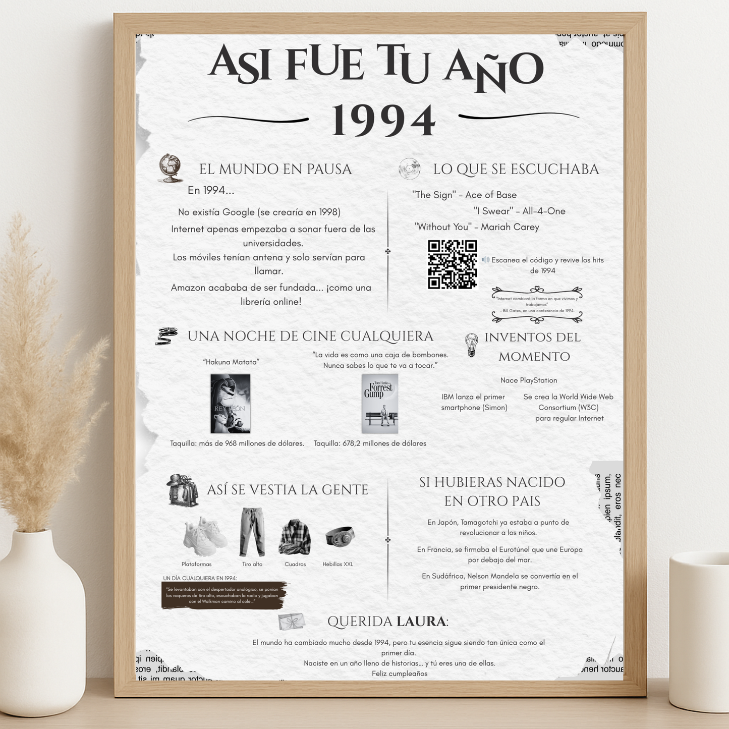 TARJETA DE FELICITACIÓN VINTAGE